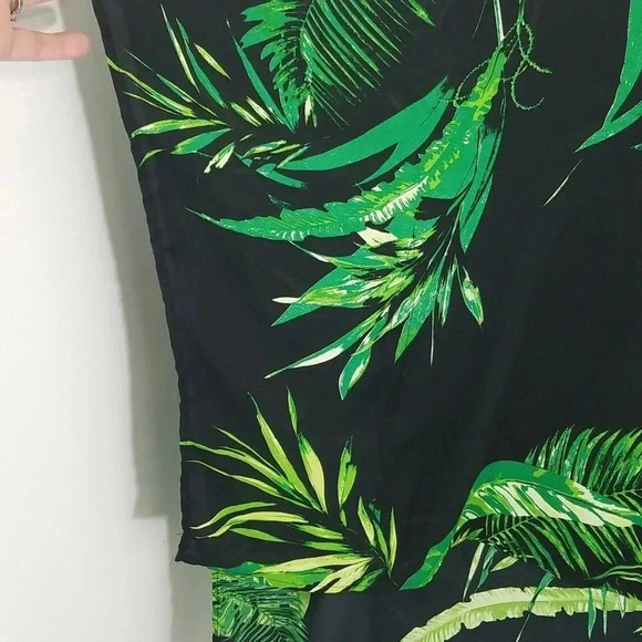 {Caramela} Vivien Palm Print Kimono Tunic Blouse - Picture 5 of 11